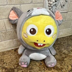 VIP Kid Year Of The Rat Plush‎ Dino Rat Costume Stuffed Animal Toy Gray Yellow